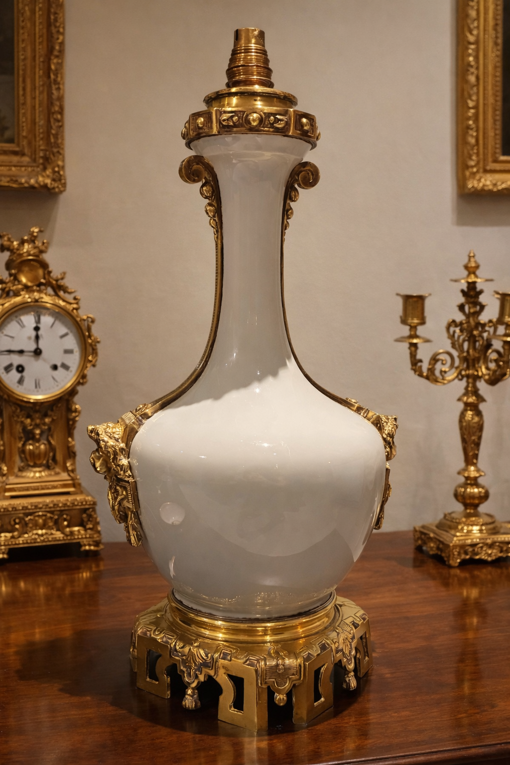 Vase céladon monture bronze doré Napoléon III